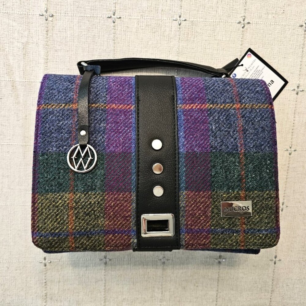 Mucros Weavers Fiona Handbag or Crossbody Made in Ireland, Tweed NEW/TAGS